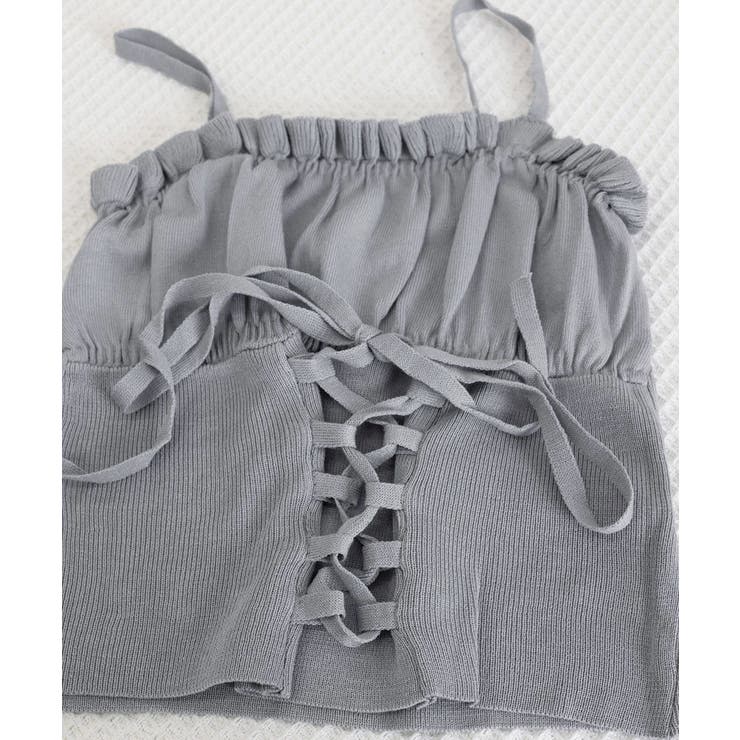 レースアップニットキャミソールレディース | SUNSHINE CLOSET | 詳細画像18 