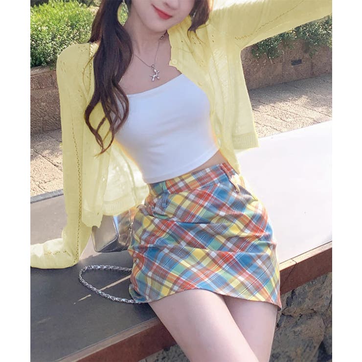 透かし編みニットカーディガンクロップド丈 | SUNSHINE CLOSET | 詳細画像16 