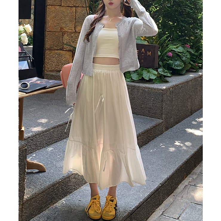 透かし編みニットカーディガンクロップド丈 | SUNSHINE CLOSET | 詳細画像5 