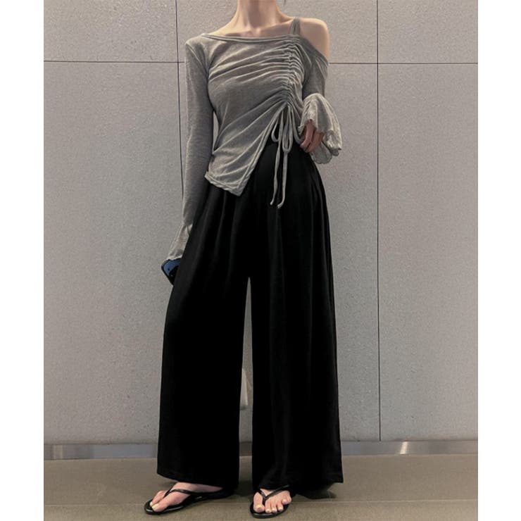 ワンオフショルダーTシャツギャザー 長袖 | SUNSHINE CLOSET | 詳細画像12 