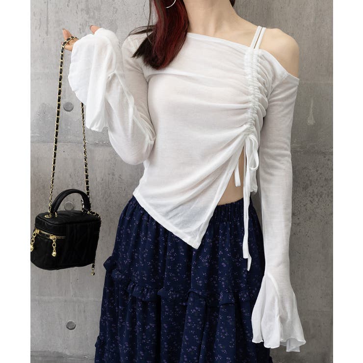 ワンオフショルダーTシャツギャザー 長袖 | SUNSHINE CLOSET | 詳細画像19 