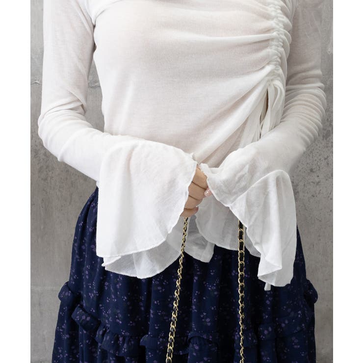 ワンオフショルダーTシャツギャザー 長袖 | SUNSHINE CLOSET | 詳細画像20 