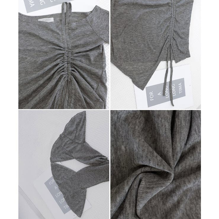 ワンオフショルダーTシャツギャザー 長袖 | SUNSHINE CLOSET | 詳細画像27 