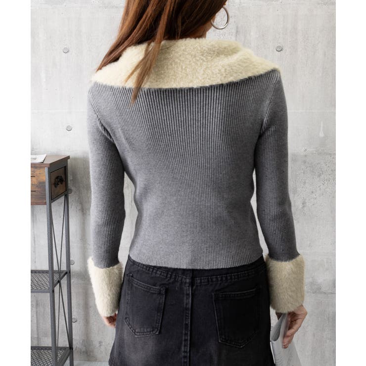 ダブルジップニットカーディガンショート丈 | SUNSHINE CLOSET | 詳細画像22 