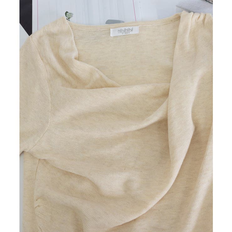 長袖ドレープニットトップス Vネック秋冬 | SUNSHINE CLOSET | 詳細画像21 