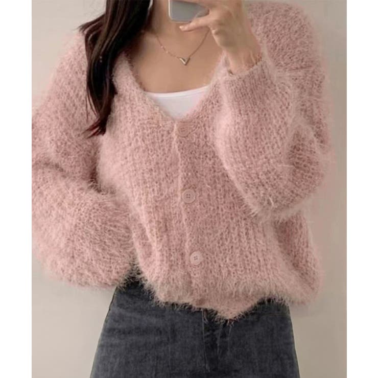 シャギーニットカーディガン モヘアタッチ | SUNSHINE CLOSET | 詳細画像11 