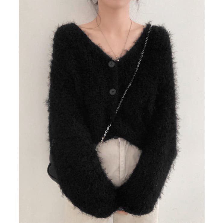 シャギーニットカーディガン モヘアタッチ | SUNSHINE CLOSET | 詳細画像14 