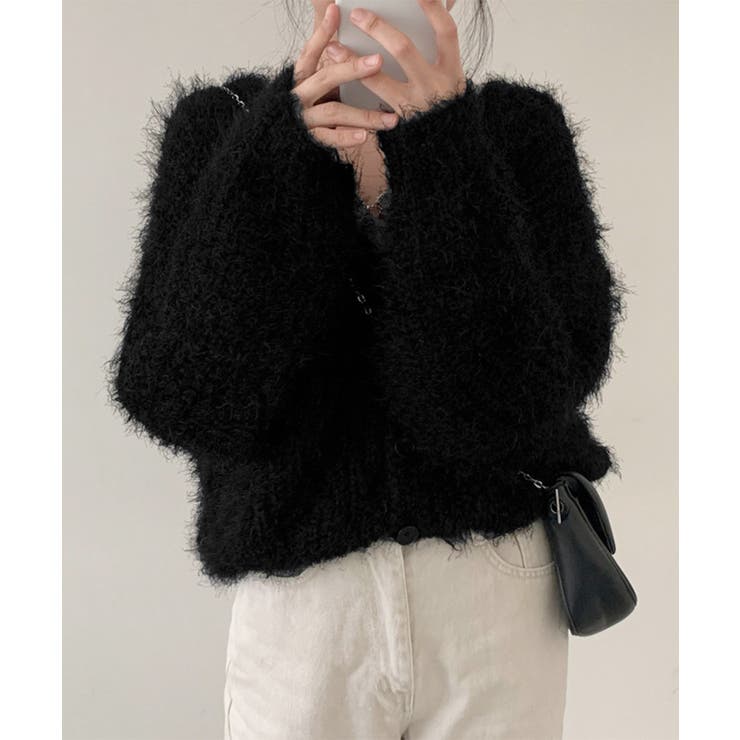 シャギーニットカーディガン モヘアタッチ | SUNSHINE CLOSET | 詳細画像15 