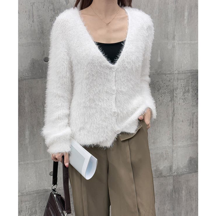 シャギーニットカーディガン モヘアタッチ | SUNSHINE CLOSET | 詳細画像25 