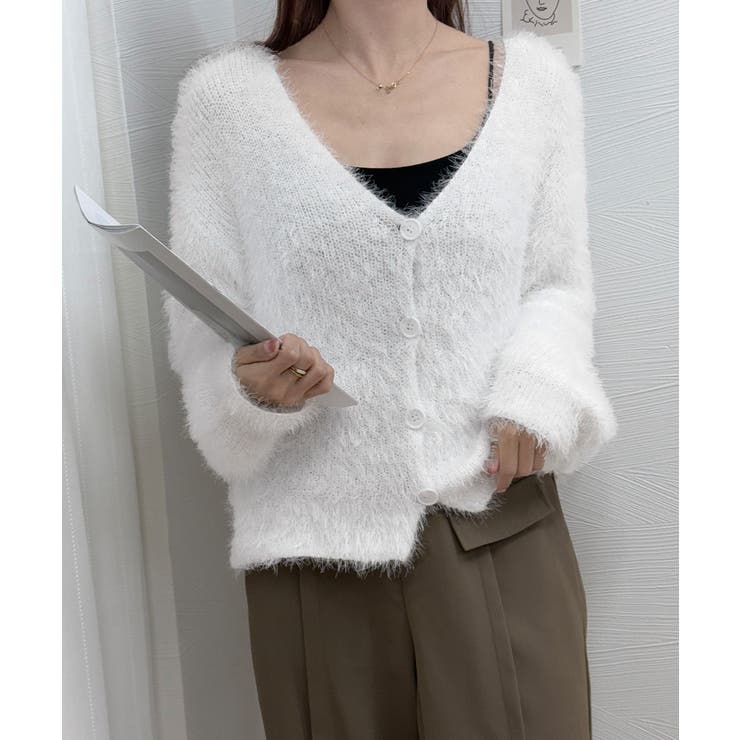 シャギーニットカーディガン モヘアタッチ | SUNSHINE CLOSET | 詳細画像26 