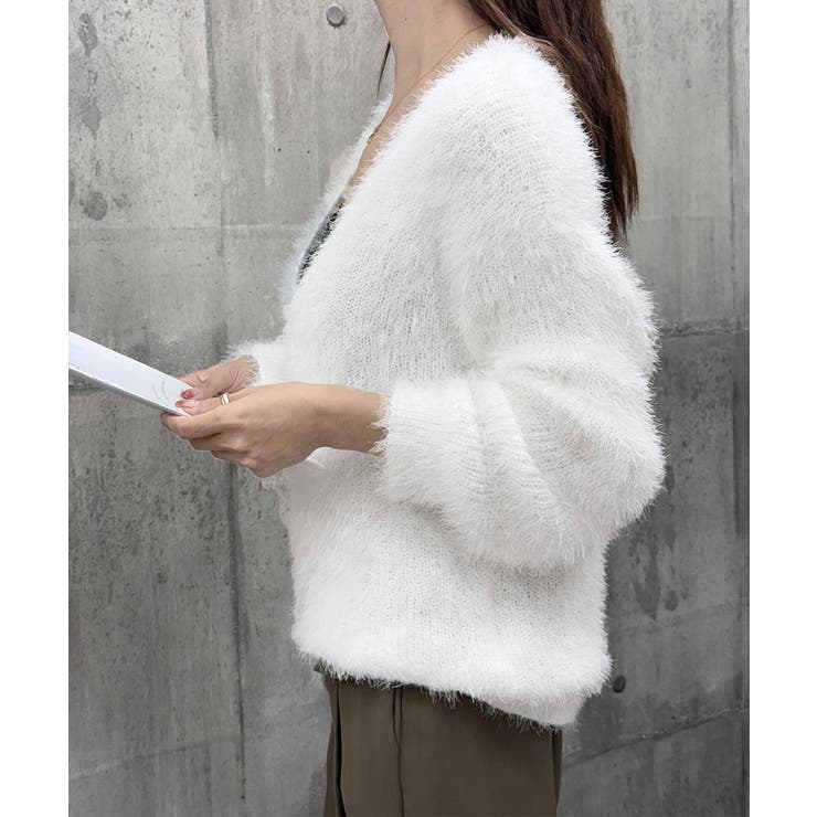 シャギーニットカーディガン モヘアタッチ | SUNSHINE CLOSET | 詳細画像28 