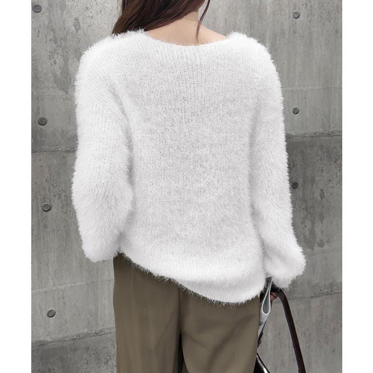 シャギーニットカーディガン モヘアタッチ | SUNSHINE CLOSET | 詳細画像29 