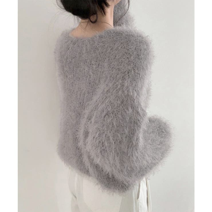 シャギーニットカーディガン モヘアタッチ | SUNSHINE CLOSET | 詳細画像3 