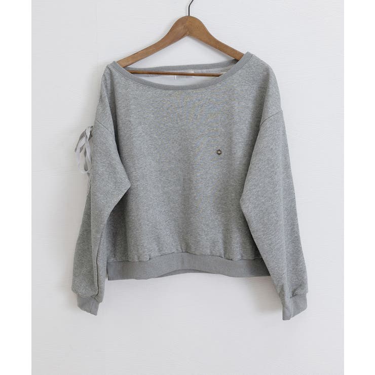 オフショルダースウェット長袖レースリボン | SUNSHINE CLOSET | 詳細画像23 