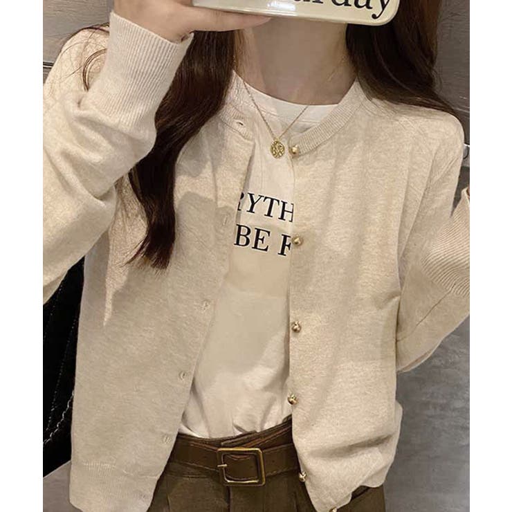 金ボタンショートニットカーディガン韓国風 | SUNSHINE CLOSET | 詳細画像12 