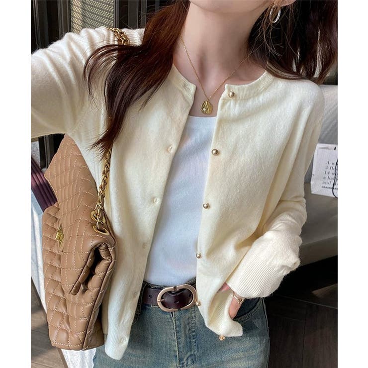 金ボタンショートニットカーディガン韓国風 | SUNSHINE CLOSET | 詳細画像14 