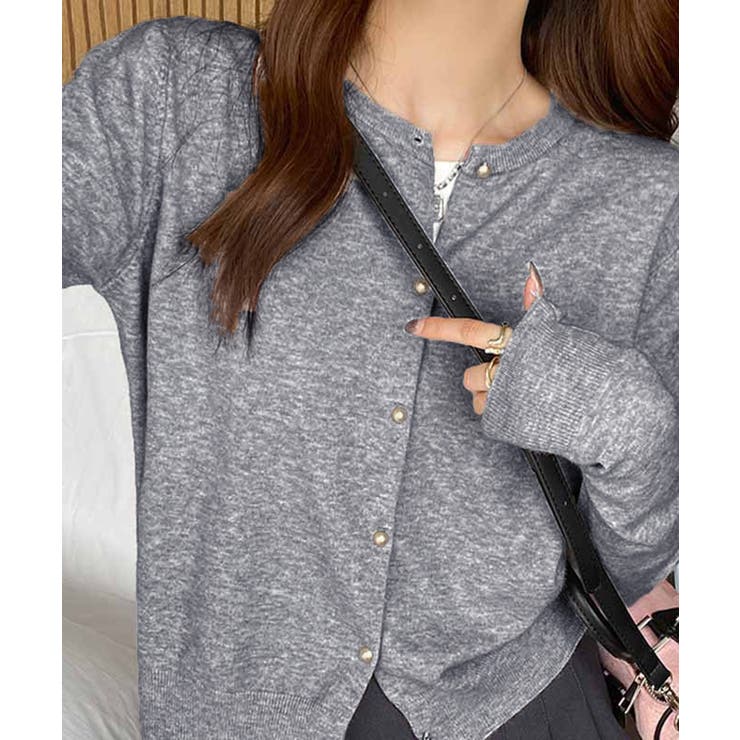 金ボタンショートニットカーディガン韓国風 | SUNSHINE CLOSET | 詳細画像4 