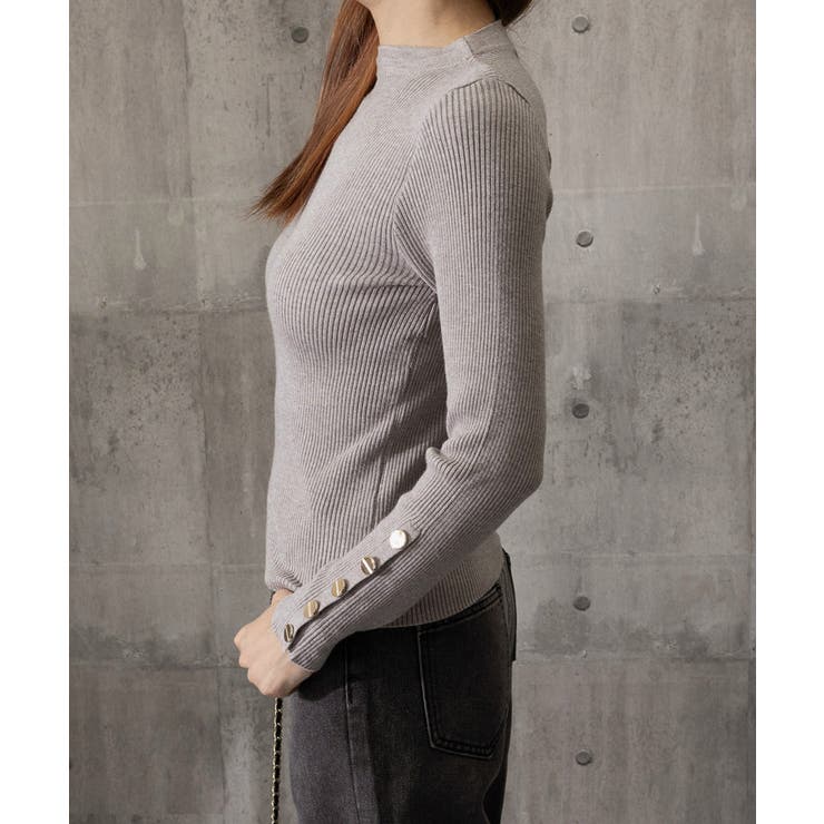 袖ボタン リブニットトップス レディース | SUNSHINE CLOSET | 詳細画像21 