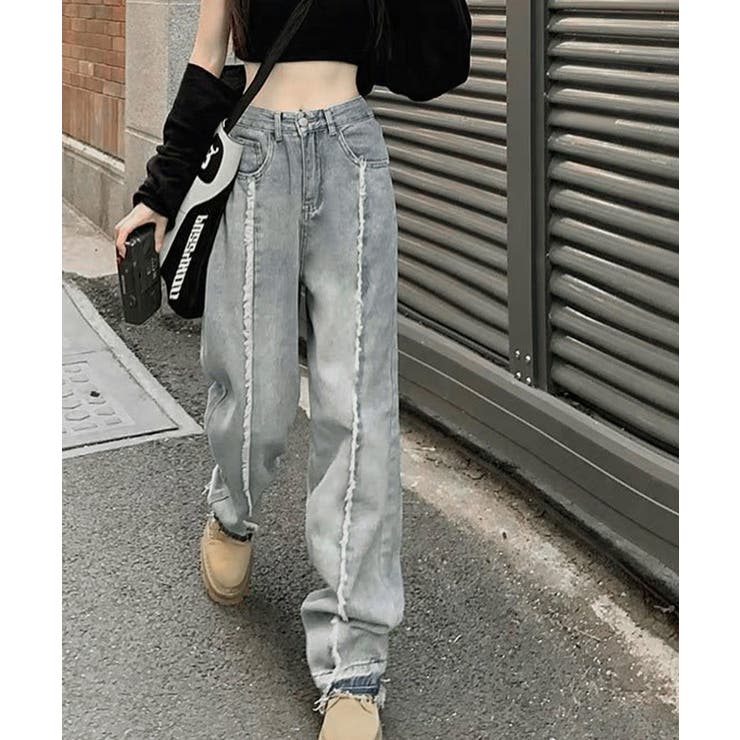 センターラインデニムパンツ ヴィンテージ | SUNSHINE CLOSET | 詳細画像1 