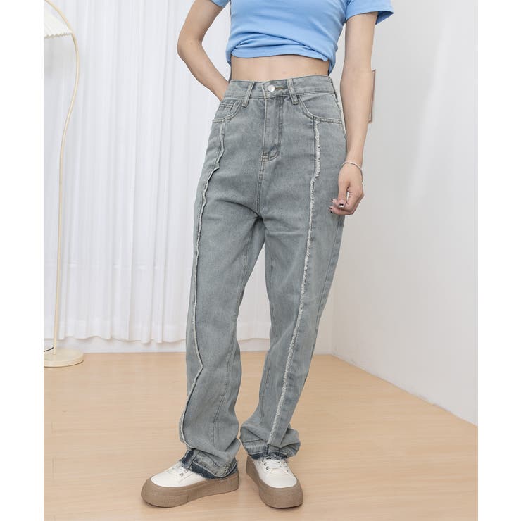 センターラインデニムパンツ ヴィンテージ | SUNSHINE CLOSET | 詳細画像13 