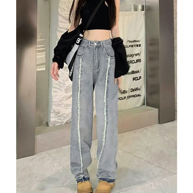 センターラインデニムパンツ ヴィンテージ | SUNSHINE CLOSET | 詳細画像4 