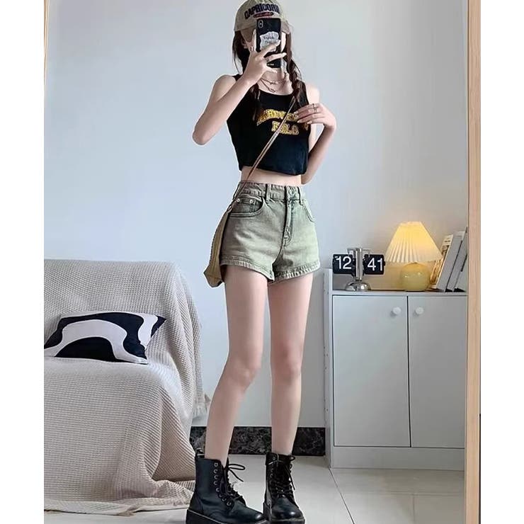 ウォッシュデニムショートパンツレディース | SUNSHINE CLOSET | 詳細画像11 