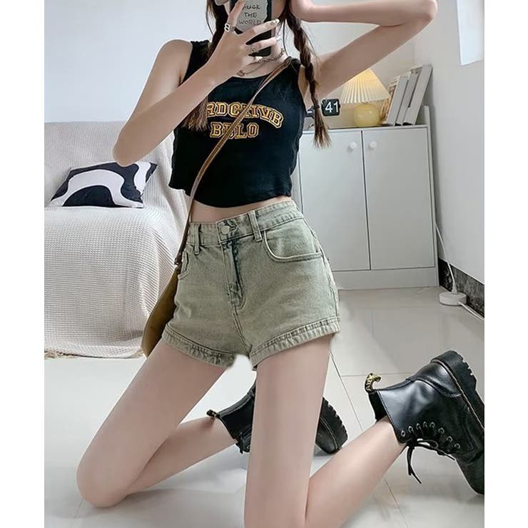 ウォッシュデニムショートパンツレディース | SUNSHINE CLOSET | 詳細画像5 