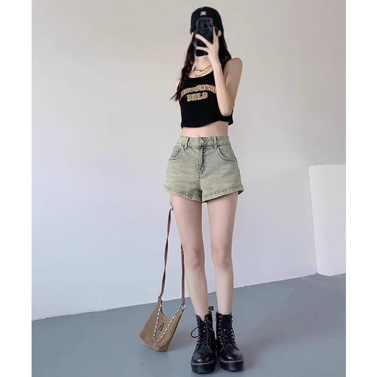 ウォッシュデニムショートパンツレディース | SUNSHINE CLOSET | 詳細画像7 