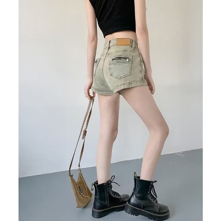 ウォッシュデニムショートパンツレディース | SUNSHINE CLOSET | 詳細画像8 