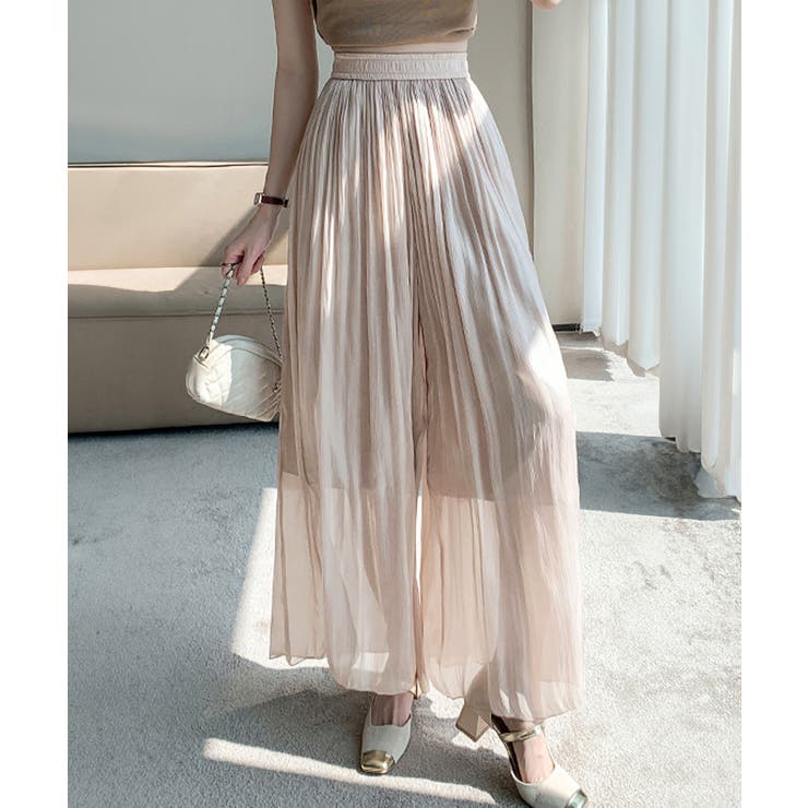 シアーワイドパンツ 冷感キュロットパンツ | SUNSHINE CLOSET | 詳細画像13 