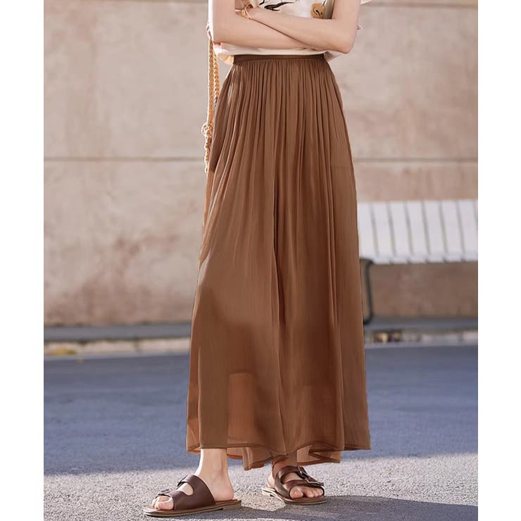 シアーワイドパンツ 冷感キュロットパンツ | SUNSHINE CLOSET | 詳細画像15 