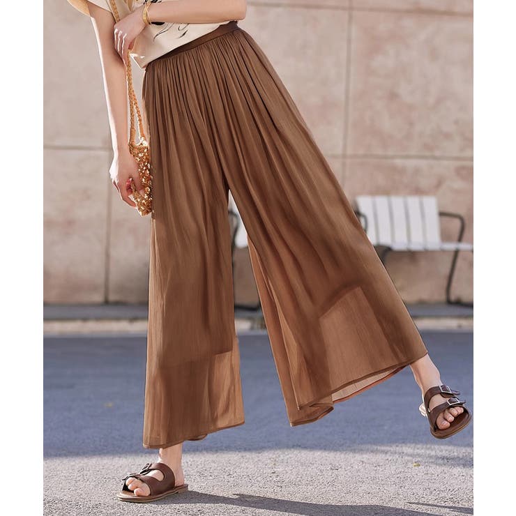 シアーワイドパンツ 冷感キュロットパンツ | SUNSHINE CLOSET | 詳細画像16 