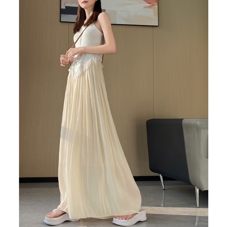 シアーワイドパンツ 冷感キュロットパンツ | SUNSHINE CLOSET | 詳細画像2 