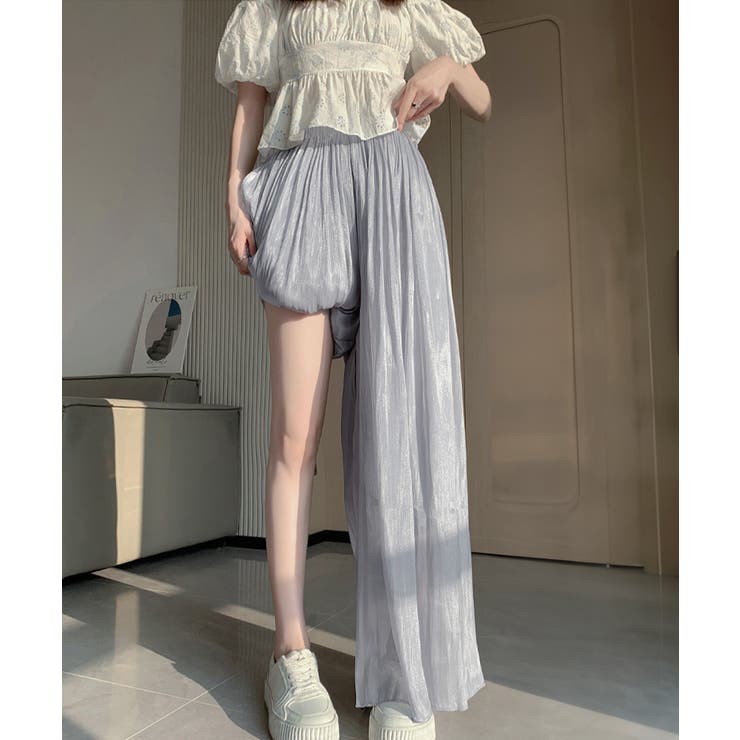 シアーワイドパンツ 冷感キュロットパンツ | SUNSHINE CLOSET | 詳細画像25 