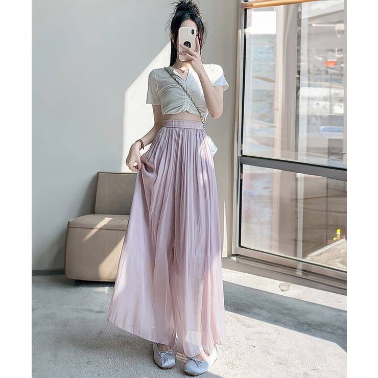 シアーワイドパンツ 冷感キュロットパンツ | SUNSHINE CLOSET | 詳細画像26 