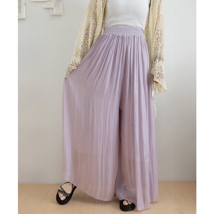 シアーワイドパンツ 冷感キュロットパンツ | SUNSHINE CLOSET | 詳細画像39 