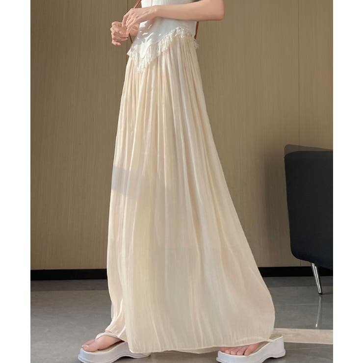 シアーワイドパンツ 冷感キュロットパンツ | SUNSHINE CLOSET | 詳細画像4 