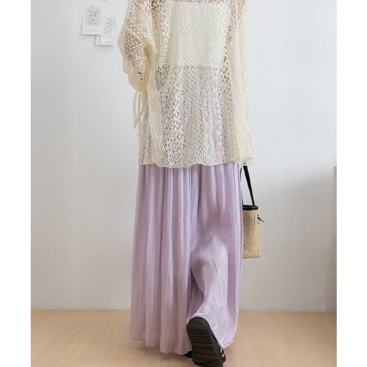 シアーワイドパンツ 冷感キュロットパンツ | SUNSHINE CLOSET | 詳細画像43 