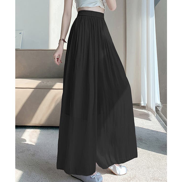 シアーワイドパンツ 冷感キュロットパンツ | SUNSHINE CLOSET | 詳細画像5 