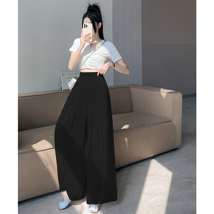 シアーワイドパンツ 冷感キュロットパンツ | SUNSHINE CLOSET | 詳細画像6 