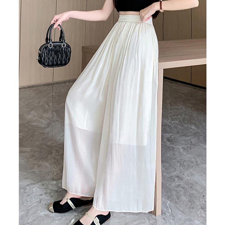 シアーワイドパンツ 冷感キュロットパンツ | SUNSHINE CLOSET | 詳細画像9 