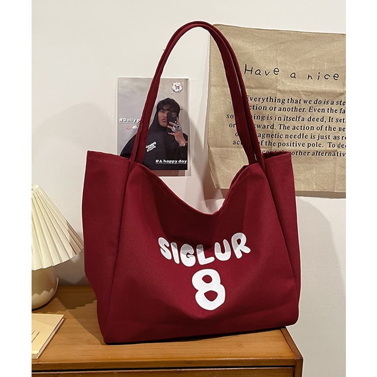 大容量キャンバストートバッグ肩掛けバッグ | SUNSHINE CLOSET | 詳細画像19 