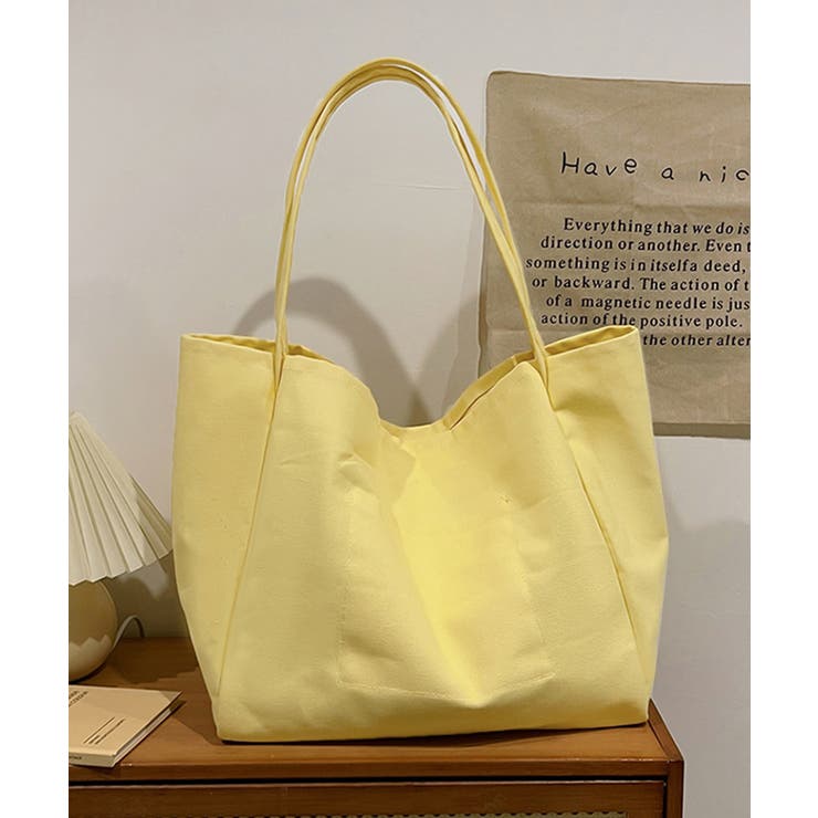 大容量キャンバストートバッグ肩掛けバッグ | SUNSHINE CLOSET | 詳細画像24 