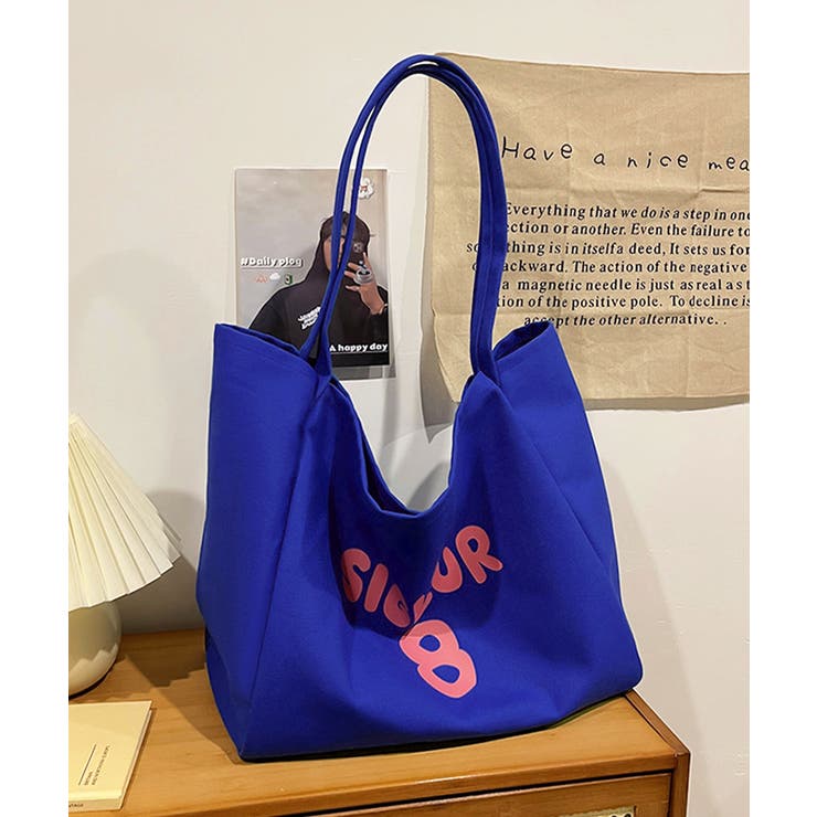 大容量キャンバストートバッグ肩掛けバッグ | SUNSHINE CLOSET | 詳細画像5 