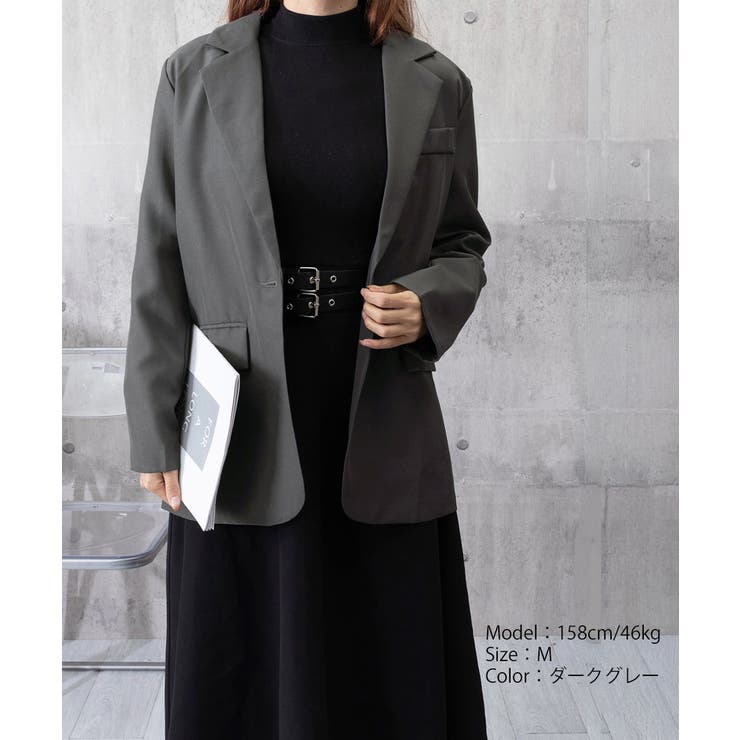 1つボタン韓国風ジャケット 春夏秋軽アウター おしゃれ | SUNSHINE CLOSET | 詳細画像20 