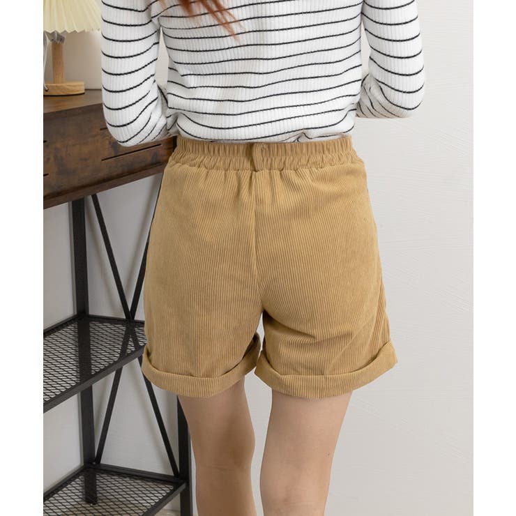 コーデュロイショートパンツ ハイウエスト | SUNSHINE CLOSET | 詳細画像12 