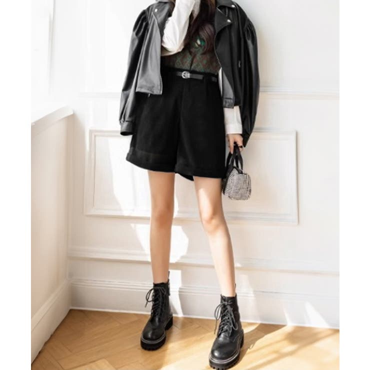 コーデュロイショートパンツ ハイウエスト | SUNSHINE CLOSET | 詳細画像6 