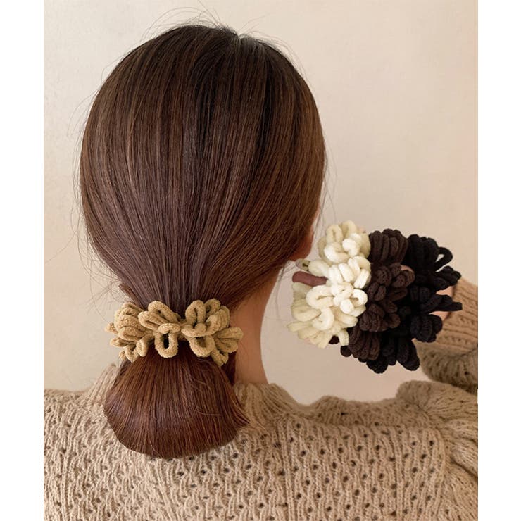 高弾力毛糸シュシュ ヘアゴム ヘアアクセサリー | SUNSHINE CLOSET | 詳細画像11 