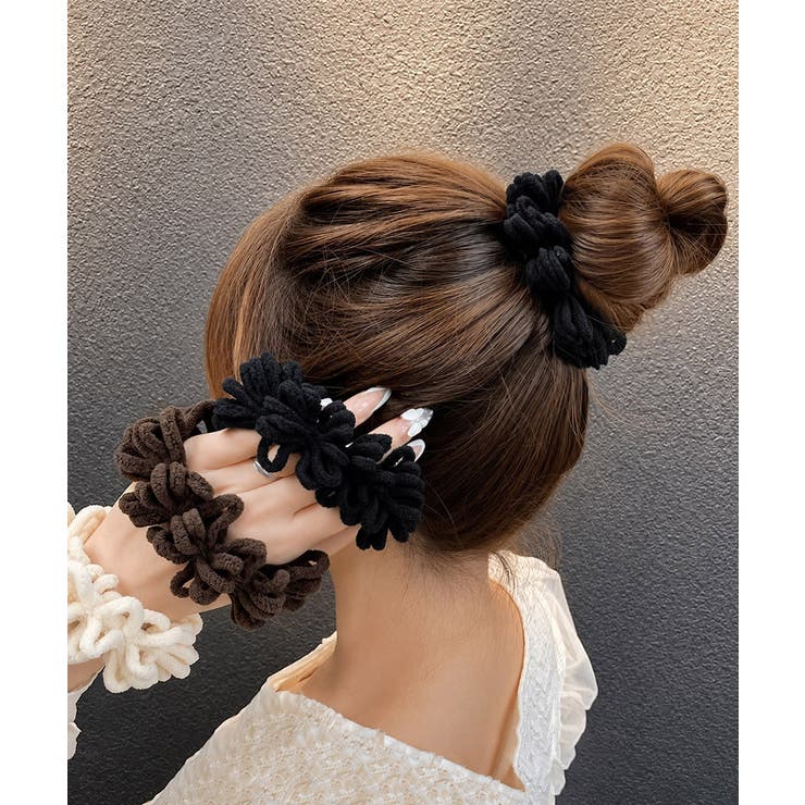 高弾力毛糸シュシュ ヘアゴム ヘアアクセサリー | SUNSHINE CLOSET | 詳細画像3 