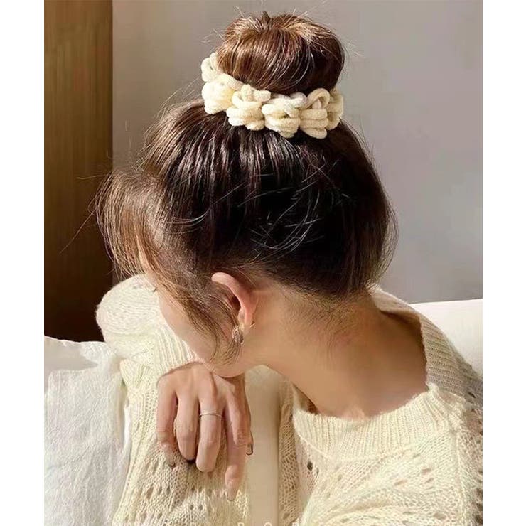 高弾力毛糸シュシュ ヘアゴム ヘアアクセサリー | SUNSHINE CLOSET | 詳細画像4 